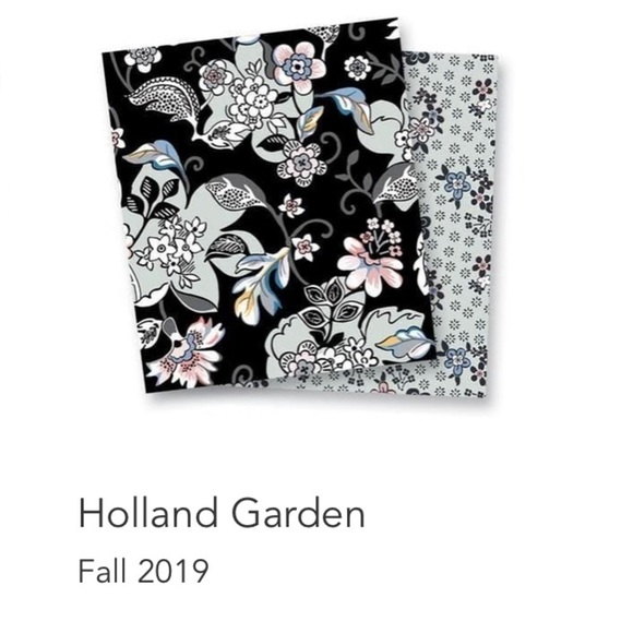 Vera Bradley Black Holland Garden Quilted Cotton Laptop Organizer up to 17” EUC - Picture 13 of 14